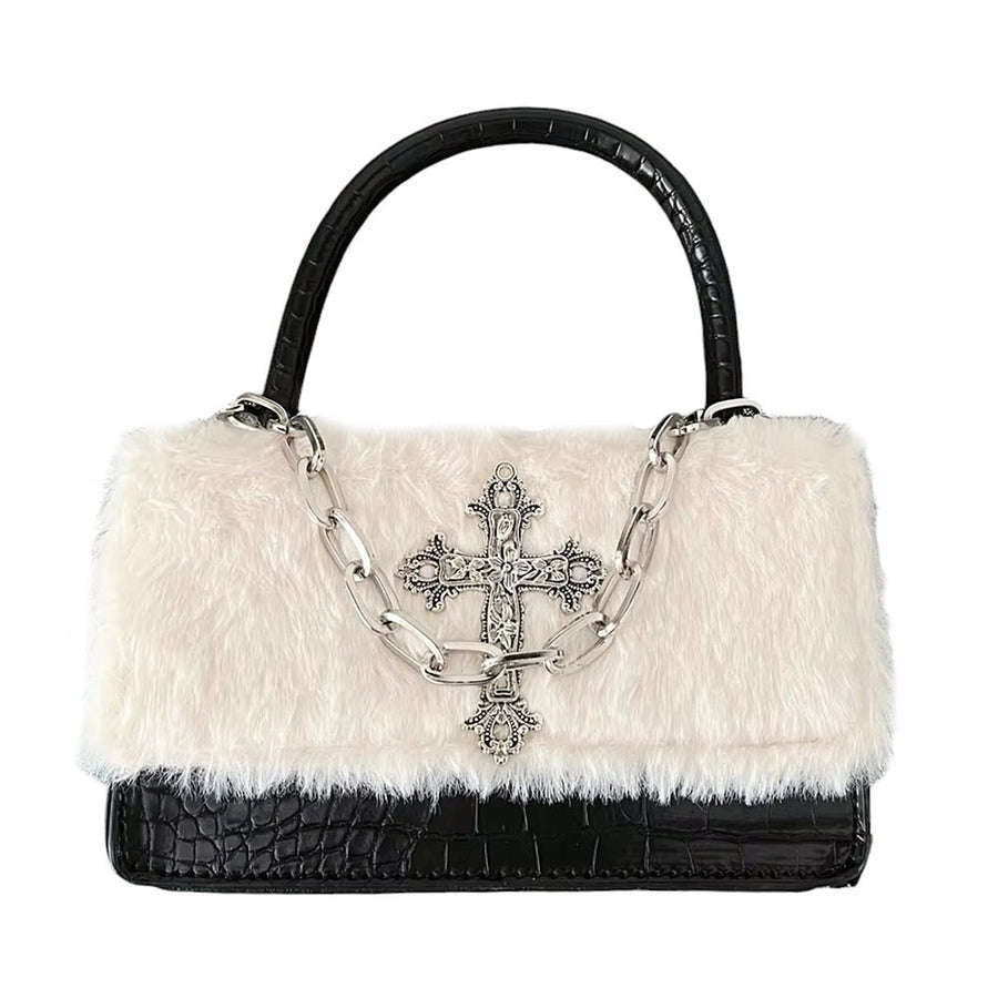 Boogzel Apparel Gothic Aesthetic Fuzzy Bag