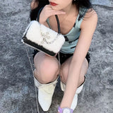 Boogzel Apparel Gothic Aesthetic Fuzzy Bag, view 5