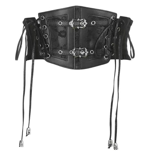 Boogzel Apparel Gothic Aesthetic Leather Corset