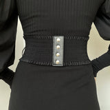 Boogzel Apparel Gothic Aesthetic Leather Corset, view 4