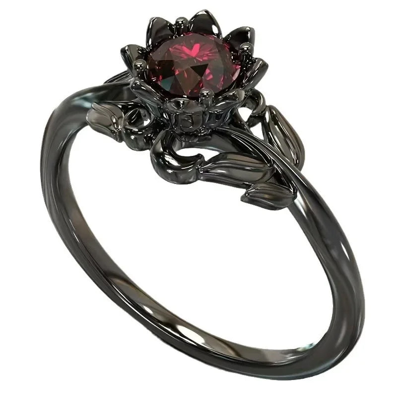 Boogzel Apparel Gothic Rose Ring