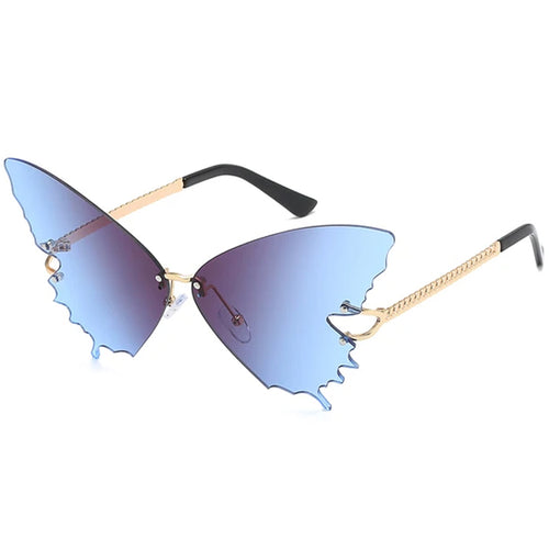 Boogzel Apparel Gradient Butterfly Oversized Sunglasses