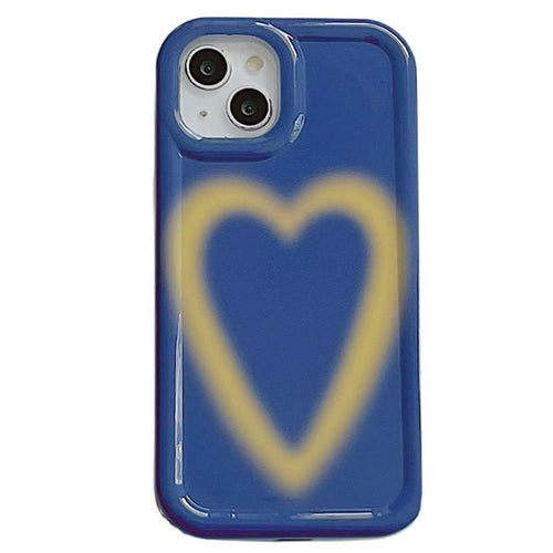 Boogzel Apparel Gradient Heart Blue iPhone Case