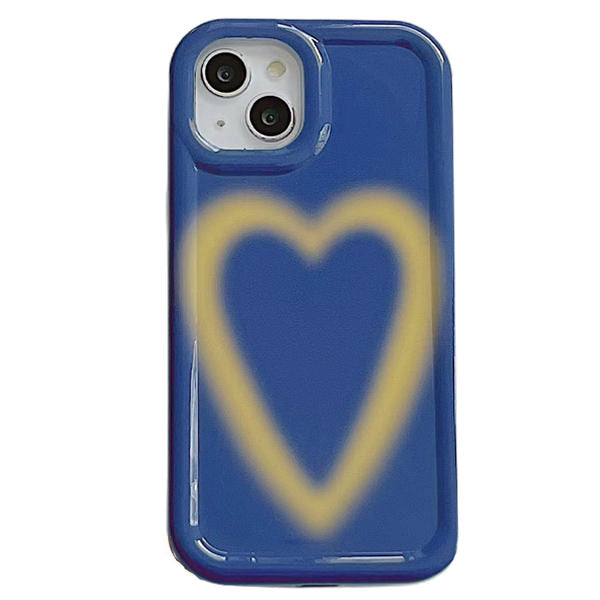 Boogzel Apparel Gradient Heart Blue iPhone Case