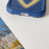 Boogzel Apparel Gradient Heart Blue iPhone Case, view 5