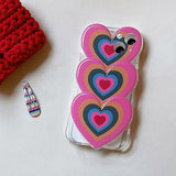 Boogzel Apparel Gradient Hearts iPhone Case, view 3