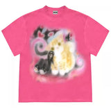 Boogzel Apparel Graffiti Dreams Cat T-Shirt, view 2