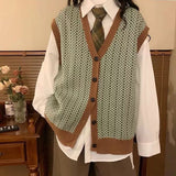 Boogzel Apparel Grandpa Aesthetic Button Up Vest, view 3