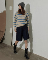Boogzel Apparel Grandpa Aesthetic Striped Polo Jumper, view 4