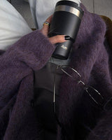 Boogzel Apparel Grape Fuzzy Cardigan, view 4