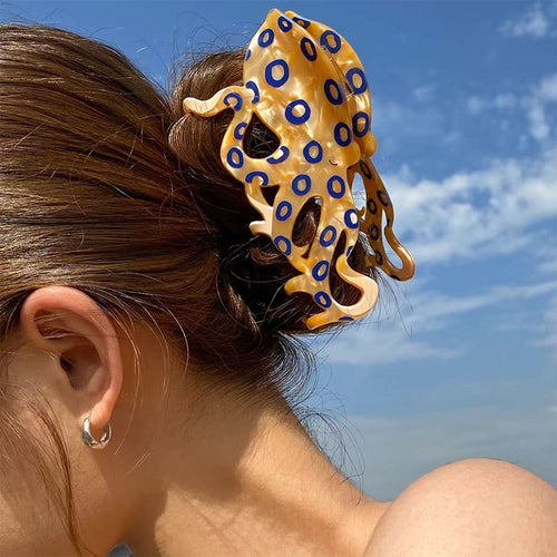 Boogzel Apparel Greek Aesthetic Octopus Hair Claw