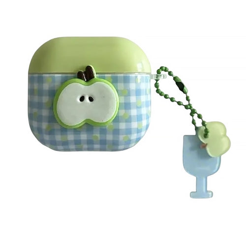 Boogzel Apparel Green Apple Checkered AirPods Case
