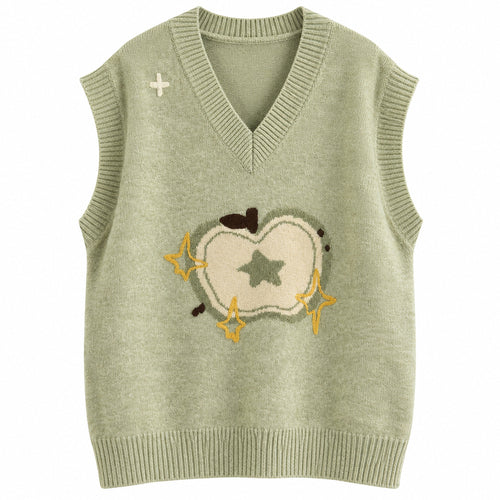 Boogzel Apparel Green Apple Embroidered Vest