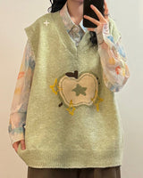 Boogzel Apparel Green Apple Embroidered Vest, view 5