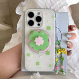 Boogzel Apparel Green Clover Phone Grip Stand, view 4