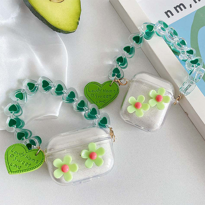 Boogzel Apparel Green Daisy AirPods Case