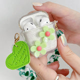 Boogzel Apparel Green Daisy AirPods Case, view 3