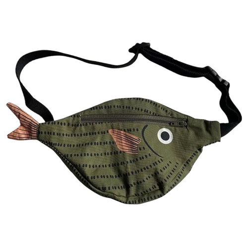 Boogzel Apparel Green Fish Waist Bag