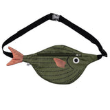 Boogzel Apparel Green Fish Waist Bag, view 3