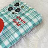 Boogzel Apparel Green Grid iPhone Case, view 4