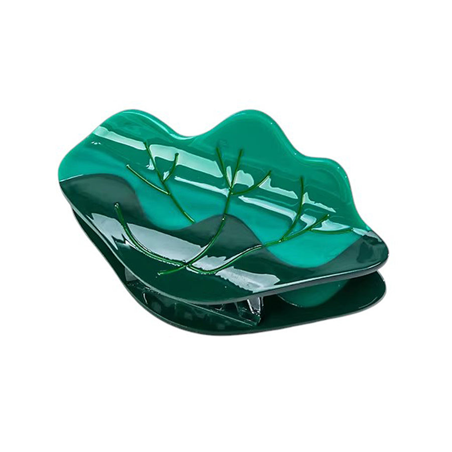 Boogzel Apparel Green Lotus Leaf Hair Claw
