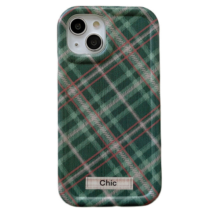 Boogzel Apparel Green Plaid iPhone Case