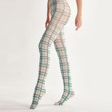 Boogzel Apparel Green Plaid Patterned Tights, view 2