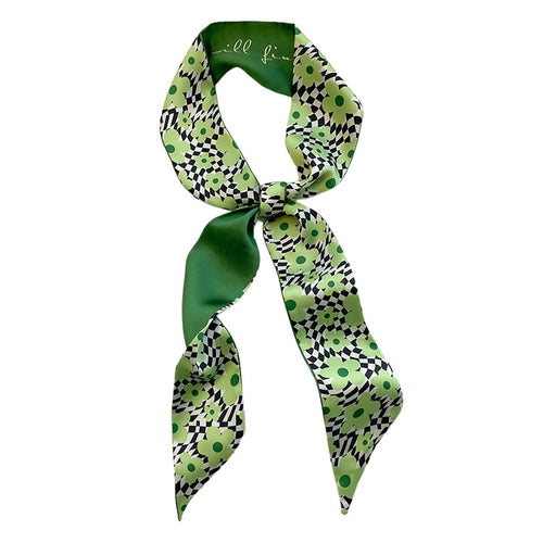 Boogzel Apparel Green Satin Scarf