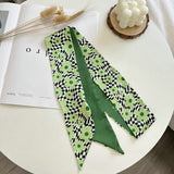 Boogzel Apparel Green Satin Scarf, view 6