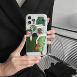 Boogzel Apparel Green Sofa iPhone Case, view 2