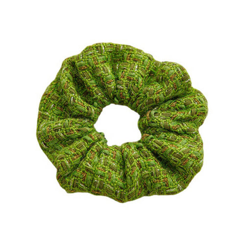 Boogzel Apparel Green Tweed Scrunchie