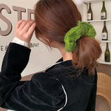 Boogzel Apparel Green Tweed Scrunchie, view 2