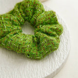 Boogzel Apparel Green Tweed Scrunchie, view 3