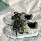 Boogzel Apparel Grey Clear Star Sneakers, view 2