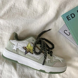 Boogzel Apparel Grey Clear Star Sneakers, view 3