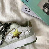 Boogzel Apparel Grey Clear Star Sneakers, view 5