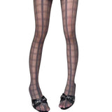 Boogzel Apparel Grid Pattern Sheer Tights, view 2