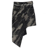 Boogzel Apparel Grunge Aesthetic Asymmetric Skirt, view 2