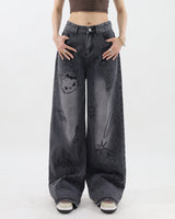 Boogzel Apparel Grunge Aesthetic Cat Jeans, view 2