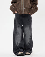 Boogzel Apparel Grunge Aesthetic Cat Jeans, view 4