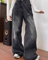 Boogzel Apparel Grunge Aesthetic Cat Jeans, view 6