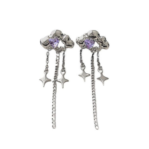 Boogzel Apparel Grunge Aesthetic Cloud Earrings