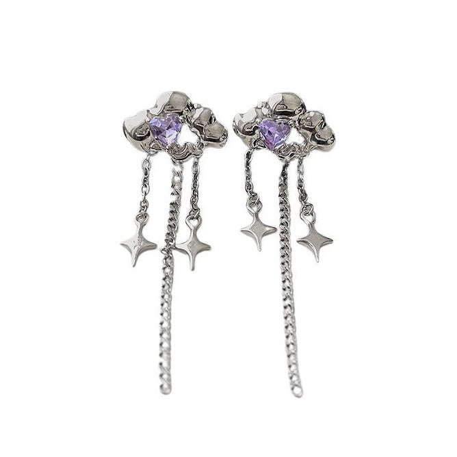 Boogzel Apparel Grunge Aesthetic Cloud Earrings