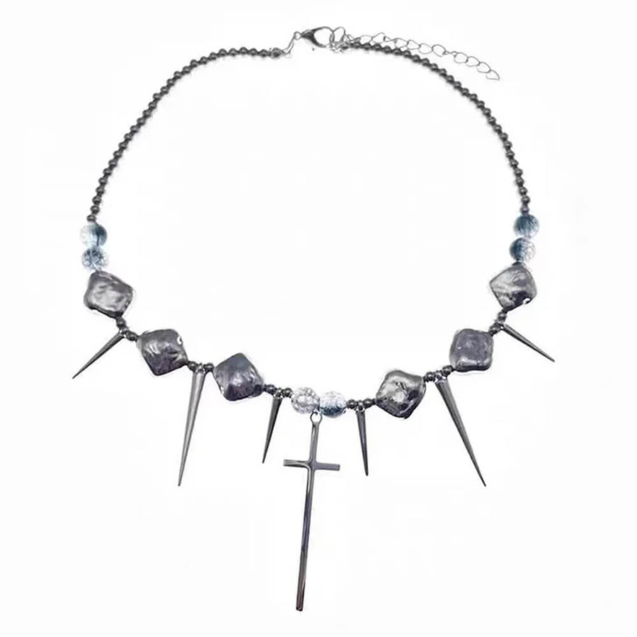 Boogzel Apparel Grunge Aesthetic Cross Necklace