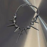 Boogzel Apparel Grunge Aesthetic Cross Necklace, view 4