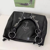 Boogzel Apparel Grunge Aesthetic Cross Tote Bag, view 5
