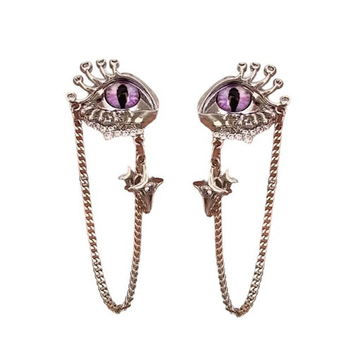 Boogzel Apparel Grunge Aesthetic Eyes Earrings