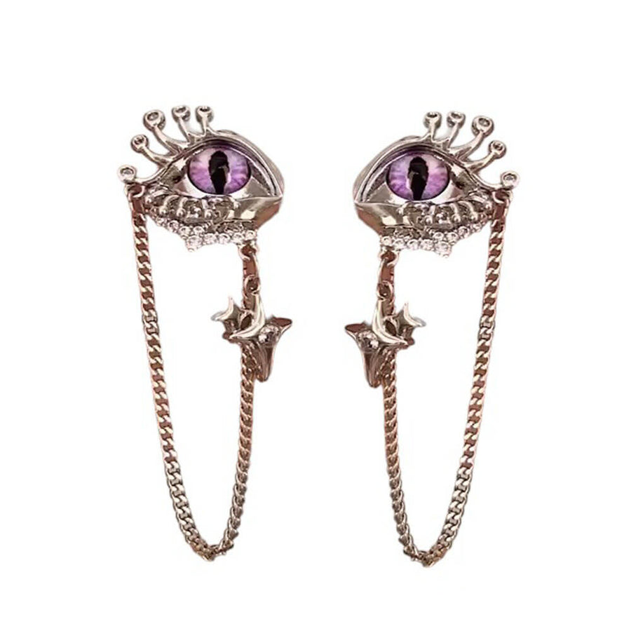 Boogzel Apparel Grunge Aesthetic Eyes Earrings