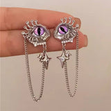 Boogzel Apparel Grunge Aesthetic Eyes Earrings, view 2