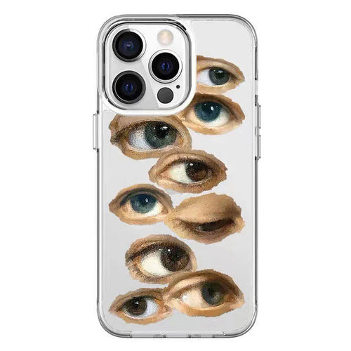 Boogzel Apparel Grunge Aesthetic Eyes IPhone Case
